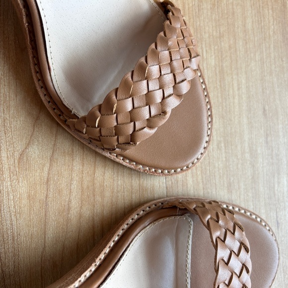 Steve Madden Cadence Leather Heeled Sandal (Cognac) - Picture 12 of 14